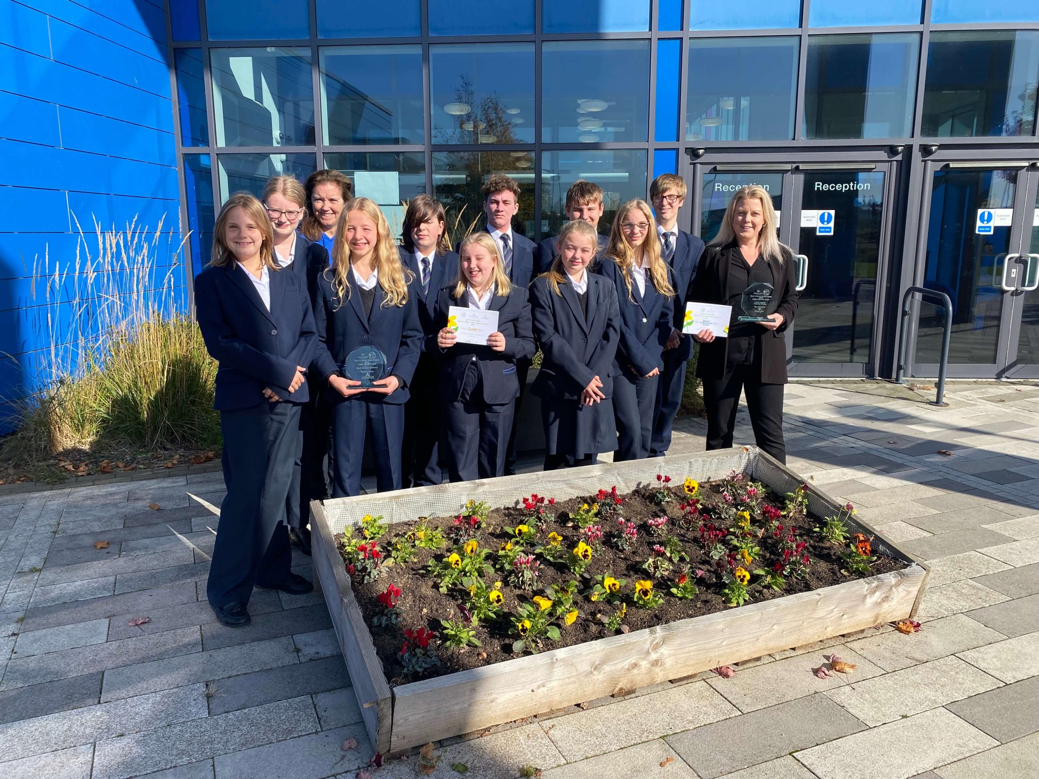 Celebrating two gardening awards Sybil Andrews Academy